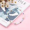 Polymer Clay Heishi Beaded Necklaces NJEW-JN03437-5