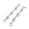 Brass Toggle Clasps KK-G523-04P-1
