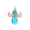 Glass Pendants PALLOY-MZ00539-02-1