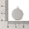 304 Stainless Steel Pendants STAS-B074-08P-10-3