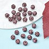 Polymer Clay Rhinestone Beads RB-A053-4mm-10-2
