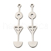 Non-Tarnish 201 Stainless Steel Pendants STAS-M318-31P-1