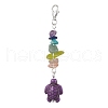 Synthetic Turquoise Pendant Decorations HJEW-TA00132-01-4