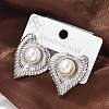 Heart 304 Stainless Steel Stud Earrings EJEW-L287-064P-5