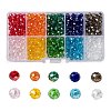 10 Colors Electroplate Glass Beads EGLA-X0006-01B-8mm-1