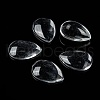 Transparent Teardrop Glass Cabochons GGLA-R024-25x18-6