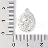 Rack Plating Spray Painted Alloy Pendants PALLOY-F018-14P-01-3