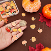 AHADERMAKER 44pcs 11 styles Thanksgiving Day Alloy Enamel Pendants ENAM-GA0001-08-3