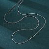 Brass Cardano Chain Necklaces for Women NJEW-D302-02P-4
