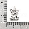Brass Micro Pave Cubic Zirconia Pendants KK-Z102-19P-3