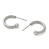 201 Stainless Steel Stud Earring STAS-C117-06A-P-2