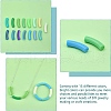 SUPERFINDINGS 120Pcs 15 Style Opaque Acrylic Beads MACR-FH0001-13-3