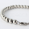 304 Stainless Steel Beaded Bracelets BJEW-N240-16P-2