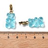 Bear Resin Pendant Decorations STAS-M092-01G-12-3