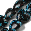 Spray Painted Synthetic Turquoise Beads Strands G-E617-B08-01-1