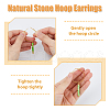 8 Pair 8 Style Natural & Synthetic Mixed Gemstone Beaded Column Drop Earrings EJEW-AB00040-4