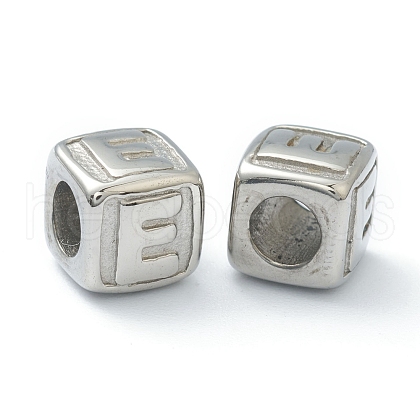 Tarnish Resistant 304 Stainless Steel European Beads STAS-H145-01E-P-1