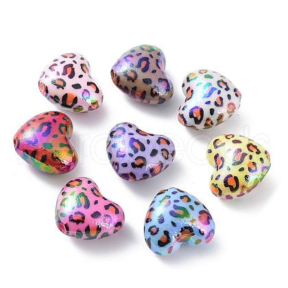 UV Plating Opeque Acrylic Beads MACR-K351-28-1