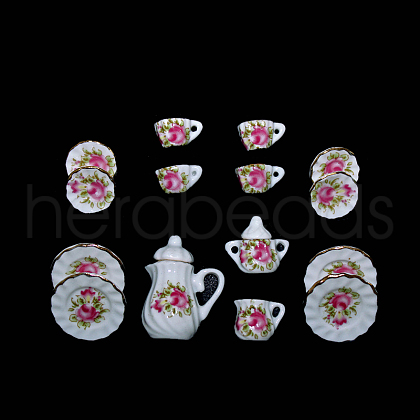 Mini Porcelain Tea Set BOTT-PW0001-213A-21-1