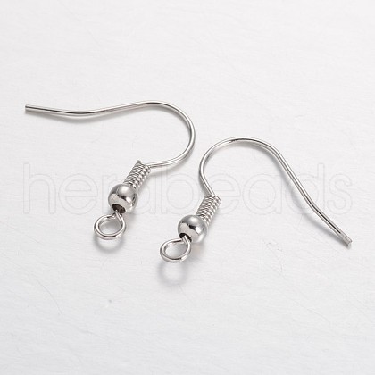 Brass Earring Hooks KK-F371-23P-1