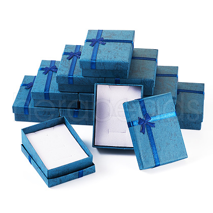Rectangle Paper Jewelry Set Gift Storage Boxes CBOX-TAC0005-01-1