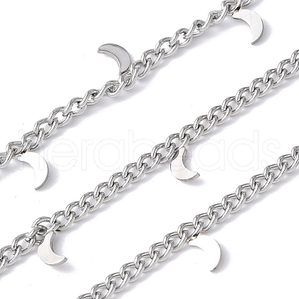 304 Stainless Steel Curb Chains CHS-G041-02P-02-1