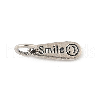 925 Sterling Silver Smile Face Charms STER-D305-01AS-1