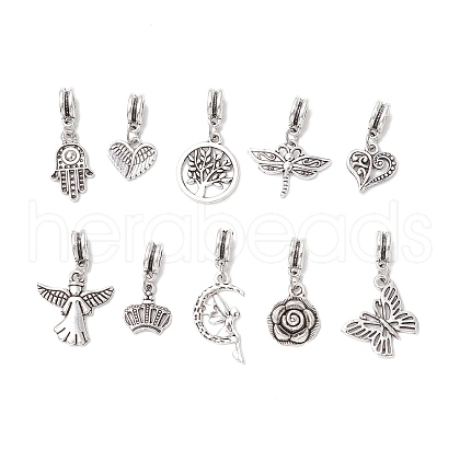 10Pcs Tibetan Style Alloy Pendants PALLOY-JF03744-1