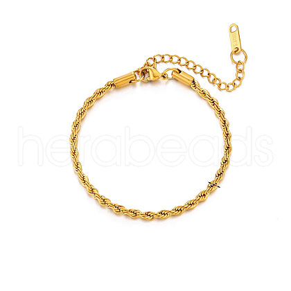 Stainless Steel Rope Chains Bracelets PW-WGBD697-02-1
