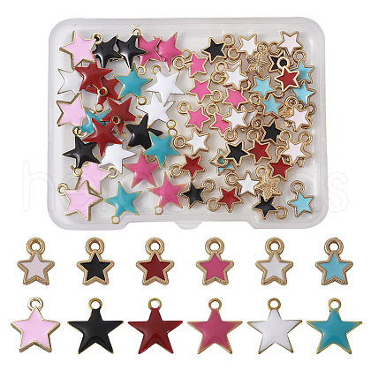 Alloy & Brass Enamel Charm Sets ENAM-TA0001-10-1