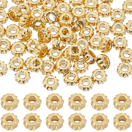Beebeecraft 100Pcs Brass Beads KK-BBC0012-12-1