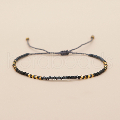 Glass Seed Braided Beaded Bracelets XC9959-06-1