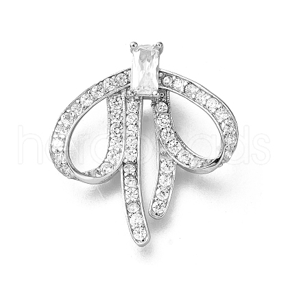 925 Sterling Silver Pave Clear Cubic Zirconia Pendants STER-P067-04P-1