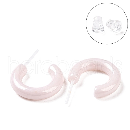 Hypoallergenic Bioceramics Zirconia Ceramic Ring Stud Earrings EJEW-Z023-02F-1