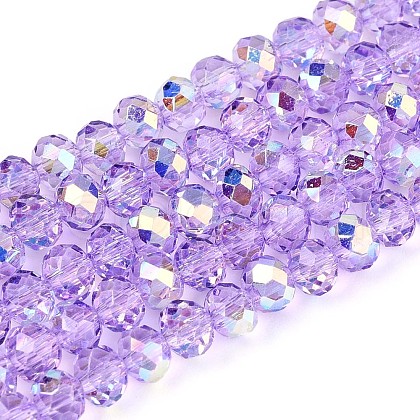 Transparent Glass Beads Strands EGLA-N016-4mm-03-1