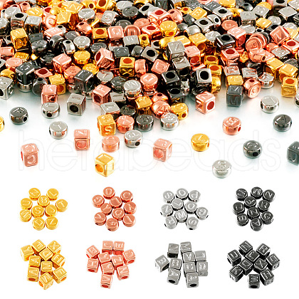  800Pcs 8 Styles CCB Plastic Beads CCB-TA0001-05-1