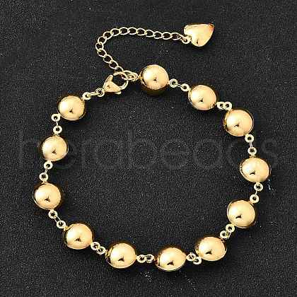 304 Stainless Steel Link Bracelets for Women BJEW-P354-02B-G-1