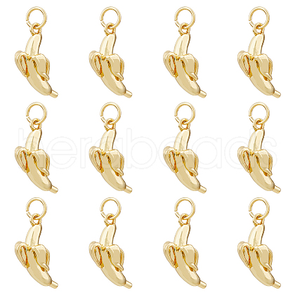 HOBBIESAY 12Pcs Brass Pendants KK-HY0003-23-1