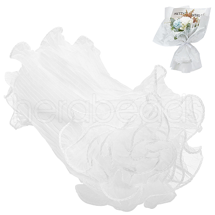 Organza Gauze Pleated Lace Trim OCOR-WH0092-23C-1