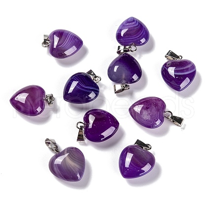 Natural Agate Pendants G-I311-A01-1
