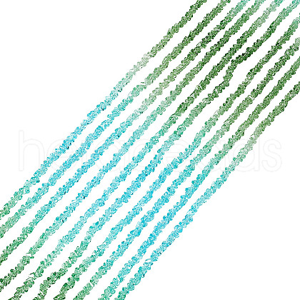 HOBBIESAY 10 Strands Transparent Glass Bead Strands GLAA-HY0001-38A-1