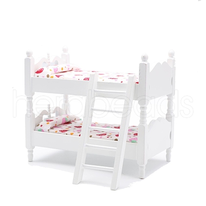 MDF Board Bunk Beds Miniature Ornaments PW-WGF7EA5-01-1