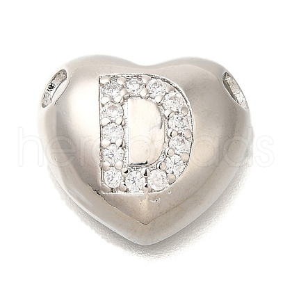 Rack Plating Brass Micro Pave Cubic Zirconia Pendants KK-I722-04P-D-1