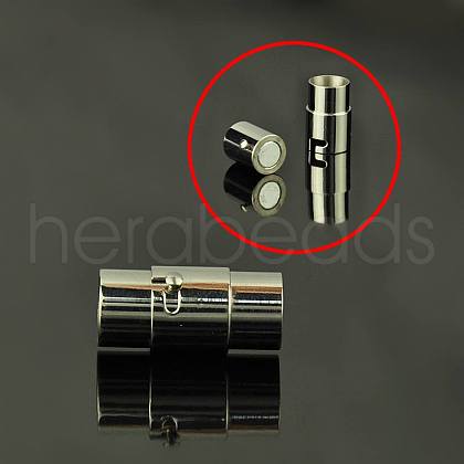 Tarnish Resistant 304 Stainless Steel Magnetic Clasps X-STAS-C010-1-1