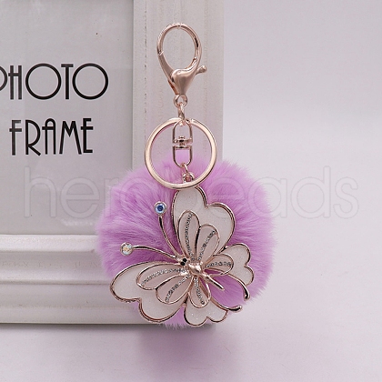 Imitation Rabbit Fur Keychain PW-WG89342-05-1