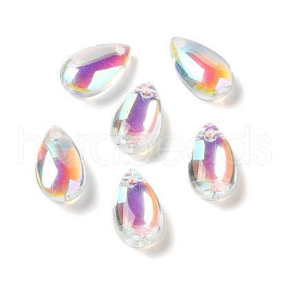 UV Plating Glass Charms GLAA-G115-02-1
