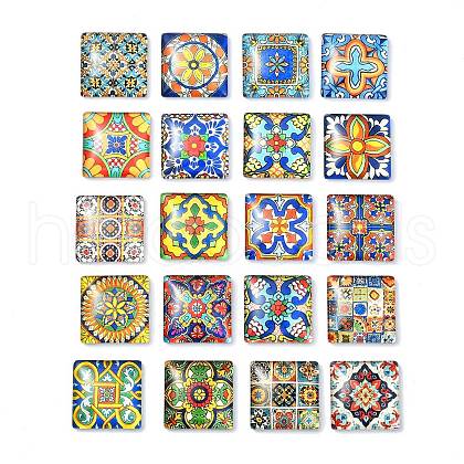 20Pcs Glass Cabochons GGLA-S059-01A-1