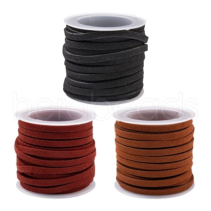 3Rolls 3 Colors Faux Suede Cord LW-FS0001-02-1