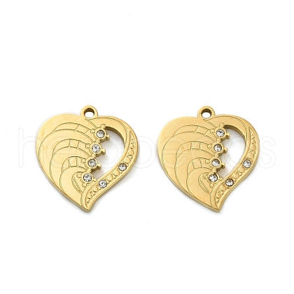 304 Stainless Steel Pendants STAS-A118-01B-G-1