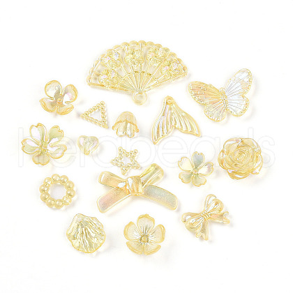 Transparent Acrylic Beads OACR-N137-73F-1